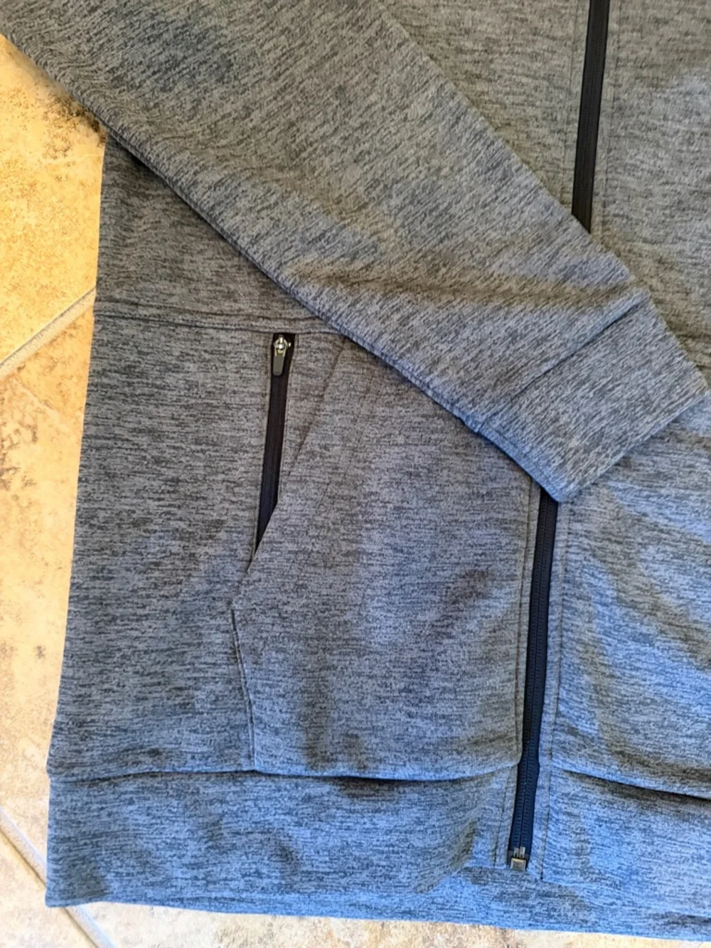Nike Men's Dark Gray Full-Zip Hooded Performance Jacket size small